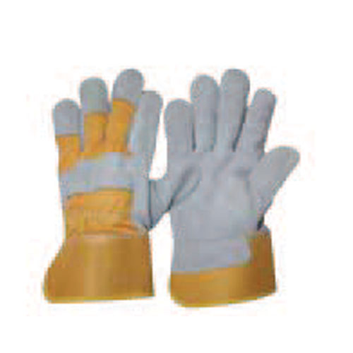 Yellow Leather Hand Glove - Heavy Duty