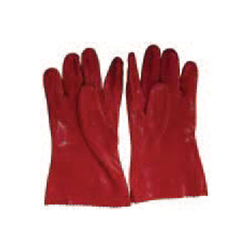 PVC Hand Glove - 27cm Red